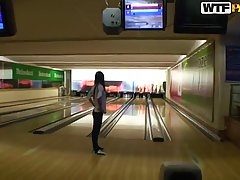 Nessa Devil is eagerly sucking her friend's dick in a public toilet, to comfort him