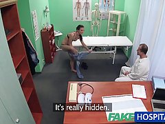 Nasty doctor is using every opportunity to fuck his great looking patients, in his office