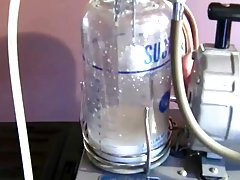 Kinky blonde with big tits likes milking her lover's dick, because it excites her a lot