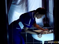 Anna Polina was done with her work, but she decided to stay in the hospital and have sex