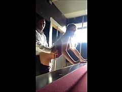 A hidden camera recorded one blonde slut while she was getting fucked hard from behind