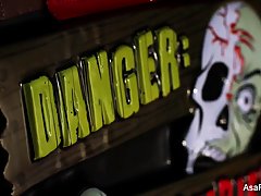 Asian slut, Asa Akira likes to be forced to suck a handsome lover’s big, hard dick