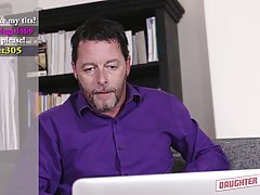 Adorable brunette is showing her nice tits and round ass, in front of the webcam