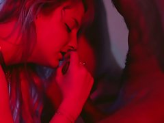 Fresh babe with small tits and perky nipples is having sex with her best friend's boyfriend