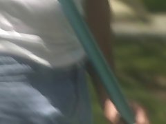 Sensual babes are sucking and fucking next to the swimming pool, in the middle of the day