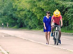 Jenny likes to get naked in a public place, because it excites her a lot