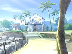 After rubbing a huge dick, a lovely bitch is getting sticky sperm all over her face