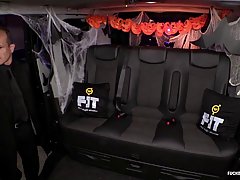 Jasmine Jae is getting fucked in the back of a limo and enjoying it a lot