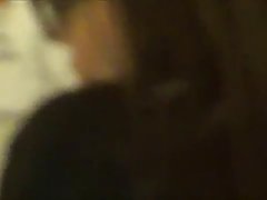 Nerdy girl is sucking dick like a real slut and enjoying every single second of it