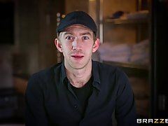 Beautiful blonde woman in red lingerie, Kayla Green got down and dirty with her husband's friend