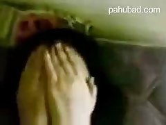 Shy babe got fucked in front of the camera while a black guy was watching her