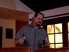 Blonde woman, Holly Heart fucked a black guy while her husband was watching her in action