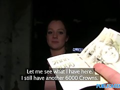 Naughty, red haired babe is having casual sex with a stranger, because she is very horny