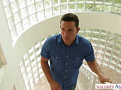 Lonely brunette is eager to feel a huge dick inside her until she has an orgasm